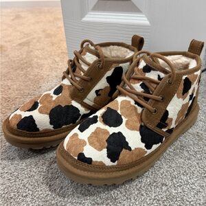 COPY - UGG neumel cow print boots